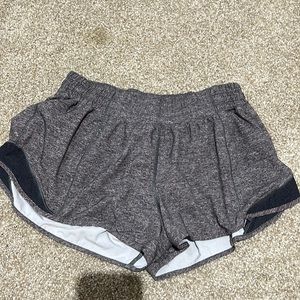 Gray lululemon hotty hot short